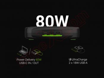 Arrancador de baterias Green Cell GC PowerBoost / Powerbank / Arrancador de coche con función de cargador 16000mAh 2000A